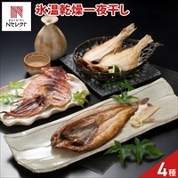 氷温乾燥 一夜干し 詰め合わせ 食べ比べセット 〔ほっけ2枚、かれい2枚、こまい、松いか〕干物 詰め合わせ［沖縄県・離島 配送不可］