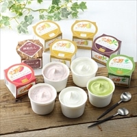 恋するジャージー Premium ジェラート 〔ゴールデンミルク120ml×4、緑茶・黒文字・さちのか苺・酒粕あん各120ml×2〕 アイス