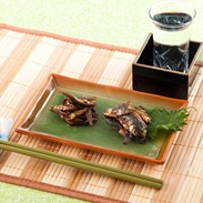 熟練の職人が新鮮な川魚を甘辛く炊いた 「もろこ・新ハエ2品セット」