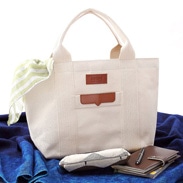 ムダのないすっきりしたデザインが魅力　琉球帆布 ベーシックトート M