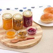 沖縄県産のフルーツを使用した　手づくりまるごとジャム　(マンゴー、ドラゴンフルーツ、パッションフルーツ)