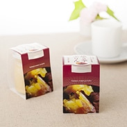 糖度約40度のかすみがうら市産紅天使を使用。 焼き芋のコクと香りをそのままに、なめらかな口どけに仕上げた つくばぷりん 焼き芋ぷりん 株式会社ふじ屋・茨城県