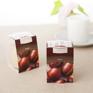 日本有数の生産量を誇る笠間の栗を使用。 やさしい香りと上品な甘さが際立つ栗の風味を凝縮した つくばぷりん 和栗ぷりん 株式会社ふじ屋・茨城県