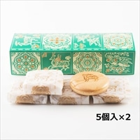 鹿もなか 5個入2箱 〔5個190g×2〕 最中 和菓子 本家菊屋