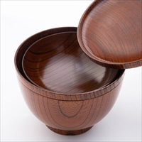 欅のおーるいん椀 II 〔汁椀(11.2×7.3cm)、めし椀(11.3×5.7cm)、小鉢(10.0×3.5cm)、取皿(11.4×1.2cm)〕 石川県 食器 漆器 想贈