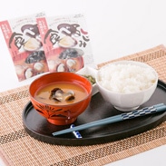 新鮮な宍道湖産大和しじみを使った 食べるしじみ1食用味噌汁セット