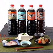 昔ながらの杉樽仕込み フジマルツ醤油5本セットA