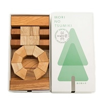 MORIMO 森の積み木 MORI NO TSUMIKI 天然 木のおもちゃ〔積み木ブロック×50個〕