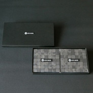 自然な焼きむらが個性的　いぶし瓦　「ＡＲＡＲＥコースター ９２mmサイズ」