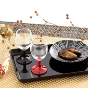 漆塗シェリーグラスペア