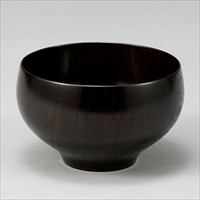 山中漆器 木の器 プレミアム 汁椀 黒 〔Φ11.5×高さ7cm〕 食器
