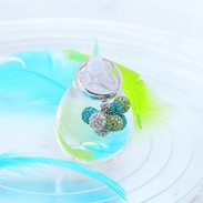 エリズ・オリジナルデザイン　クリスタル・グラデーションリング（グリーン系）