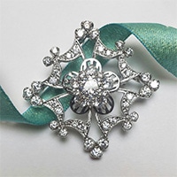 エリズ・オリジナルデザイン ブローチ★スクエア