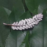 エリズ・オリジナルデザイン　　リーフ ブローチ シルバー