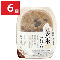米屋かたぎり 新潟県産コシヒカリ 豆玄米ごはん パックご飯〔150g×6〕玄米 パックごはん