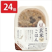 米屋かたぎり 新潟県産コシヒカリ 豆玄米ごはん パックご飯〔(150g×12)×2〕玄米 パックごはん