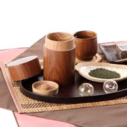 幸せの木「槐」を用いた茶筒　槐 茶筒（小）