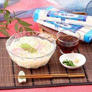 やや太め、歯ごたえとソフトな舌触り 手延冷麦 揖保乃糸