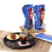 南アルプスの伏流水を使った ブラック・アイスコーヒー 無糖