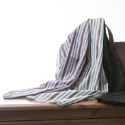 江戸時代から続く高級絹織物「甲斐絹」 「甲斐絹座」 甲斐絹ストール 太縞茶 株式会社甲斐絹座・山梨県