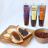 ぬるあんこ NURU ANKO 3種セット 〔北海道産小豆とオレンジピールあん・ラムレーズンあん・あんバター(粒あん)各140g〕 あんこ