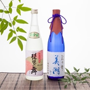 琵琶の舞 さやか　藤居本家　滋賀県　新誉祭の御神酒を宮中に献上する栄を賜る老舗酒造の大吟醸と純米大吟醸のセット。［純米大吟醸酒・大吟醸酒］