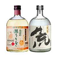 黒糖焼酎　荒濾過・太古の黒うさぎ2本セット　合資会社弥生焼酎醸造所・鹿児島県