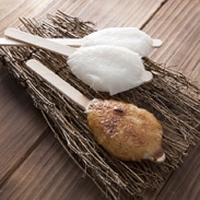 やまぎり食堂 「ごへいもち１５本セット」 長野県 中山道妻籠宿〔ごへいもち（100g）×15本・たれ（20g）×15袋〕