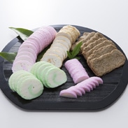 Aセット 大山蒲鉾店 愛媛県 おせち料理に最適。宇和海で獲れた新鮮な子魚を使用したかまぼこ、じゃこ天のセット