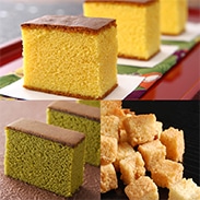 烏骨鶏色彩セット〔かすてら2種(各1個)、らすく×1個〕