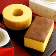 烏骨鶏極かすてら バウムクーヘン〔かすてら、バウムクーヘン（各1個）〕