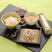 京蕎麦 丹波ノ霧そば三昧セットB〔麺、つゆ(各4食)、そば茶7袋、そばの実130g〕