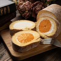 新杵堂 まるごとみかん ロールケーキ ギフト〔約460g(化粧箱重量込み)〕フルーツロールケーキ