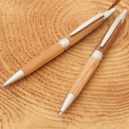 宍粟杉ボールペンとシャープペンのセット〔ボールペン1本、シャープペン1本〕