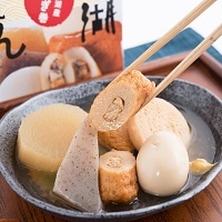 浜名湖おでんセット〔(白はんぺん・角天・うなぎ巻・ゆで卵・大根・こんにゃく)×3〕