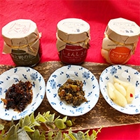 おすすめ佃煮漬物せっと〔しょんしょん・梅と鰹の佃煮・らっきょう〕