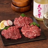 フジチク 馬刺しと焼酎の晩酌 ギフトセット 竹〔馬刺し3種、たれ、しょうが、焼酎〕馬刺し 熊本