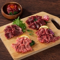 フジチク ふじ馬刺し 特選 ギフトセット 彩〔ユッケ ほか全5種、たれ、しょうが〕馬刺し 熊本