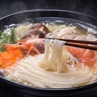 そうめんの山道 島原 山道うどん 国産小麦100% だしパック 詰合せ〔手延べうどん160g×6・だし8g×10〕