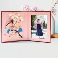 クリエイティブスポットボン 桜フォトステージ〔180mm×297mm〕