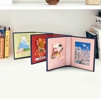 クリエイティブスポットボン フォトステージ 3個セット〔富士桜・桜花びら・着物鶴柄(各100mm×79mm)〕