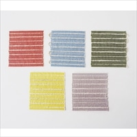 丹後の藤布コースター 丹後のいろどり 〔約10×9cm 5枚入〕 コースター 日用品 京都 遊絲舎