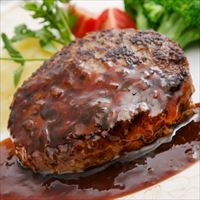 落合務監修 牛肉100%ハンバーグ 黒トリュフソース〔ハンバーグ130g×6・ソース180g×1〕【沖縄・離島 お届け不可】