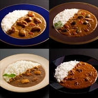 有名レストランカレー 食べ比べ 箱無〔全4種 各200g〕レトルトカレー ポスト投函便