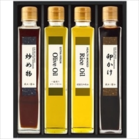 日下部味噌醤油店「渾身の醤油」と健康志向オイル 〔炒め物醤油、卵かけ醤油、オリーブオイル、米油〕 調味料セット