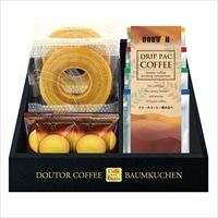 ドトールコーヒー＆バウムクーヘン 詰め合わせ 〔バウムクーヘン×2、クッキー×5、ドリップコーヒー4種〕 コーヒー スイーツ