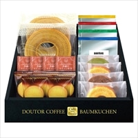 ドトールコーヒー＆バウムクーヘン 詰め合わせ 〔バウムクーヘン、ミニバウム3種、クッキー、ドリップコーヒー4種、紅茶ティーバッグ〕 洋菓子