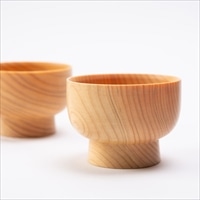 匹見のヒノキ間伐で作った小鉢2個セット 〔内容量約80ml×2〕 島根県 木製食器 Hikimi 森の器 工房吉昭