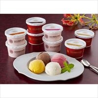 銀座京橋 レ ロジェ エギュスキロール 銀座アイスバラエティ〔バニラ・チョコ・マンゴー・フランボワーズ各74ml×各2(計8)〕【沖縄・離島 お届け不可】