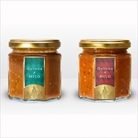 国産キヌア入り旨いみそ(甘・辛)セット 〔甘みそ190g、辛みそ190g〕 山梨県 調味料 珈琲屋佐藤